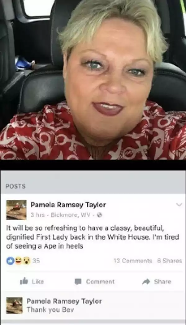 "I am not in any way racist" says West Virginia official who called Michelle Obama an 